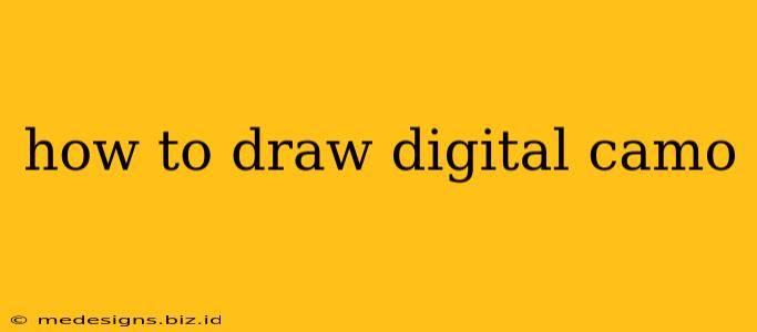 how to draw digital camo