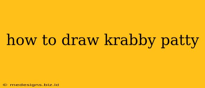 how to draw krabby patty
