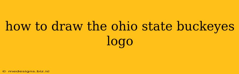 how to draw the ohio state buckeyes logo