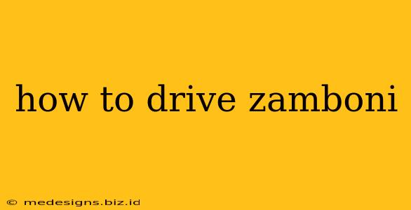 how to drive zamboni