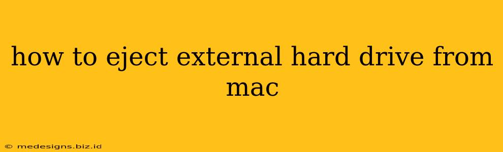 how to eject external hard drive from mac