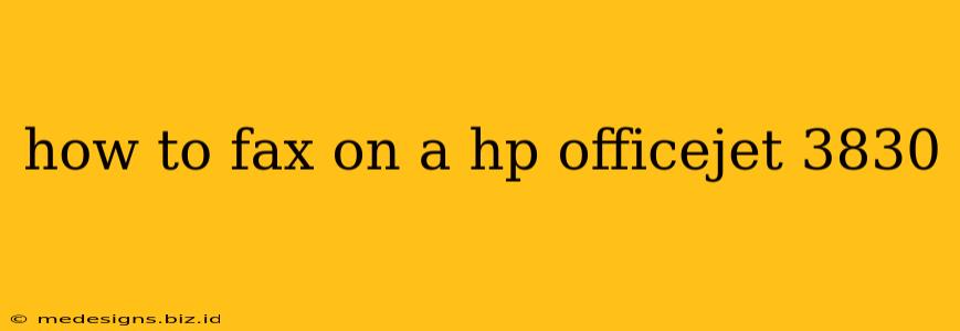 how to fax on a hp officejet 3830