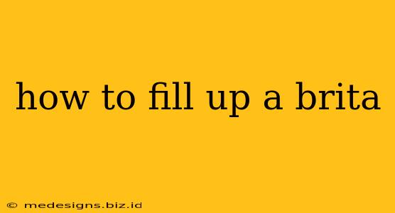 how to fill up a brita