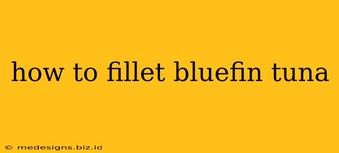 how to fillet bluefin tuna