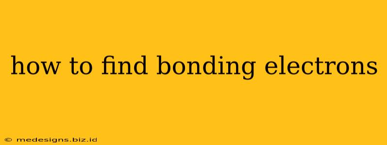 how to find bonding electrons