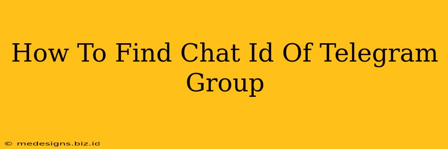 How To Find Chat Id Of Telegram Group