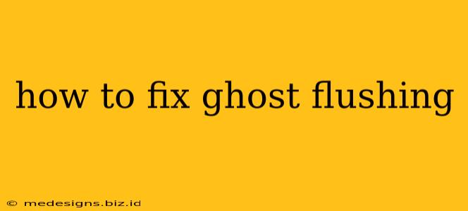 how to fix ghost flushing