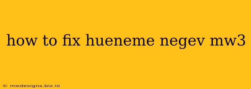 how to fix hueneme negev mw3