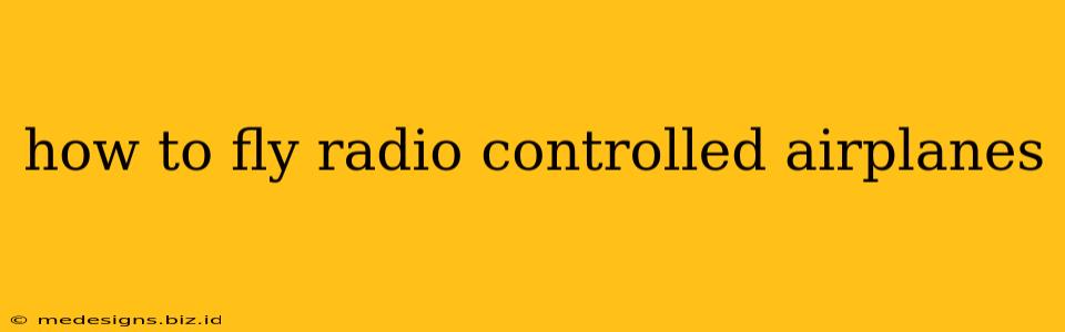 how to fly radio controlled airplanes