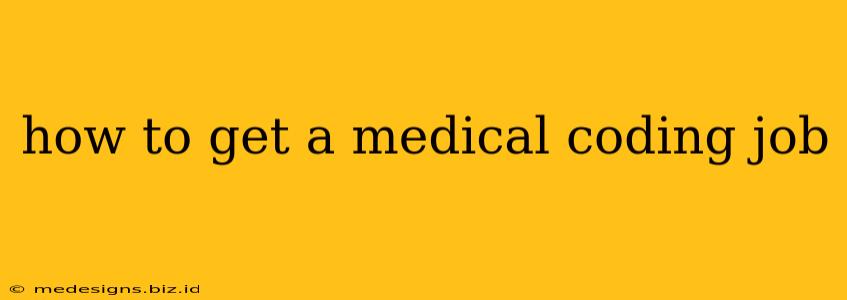 how to get a medical coding job