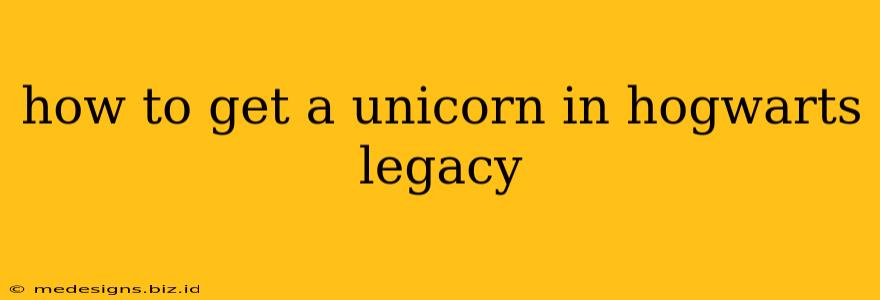 how to get a unicorn in hogwarts legacy