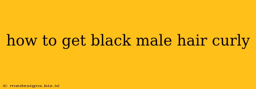 how to get black male hair curly