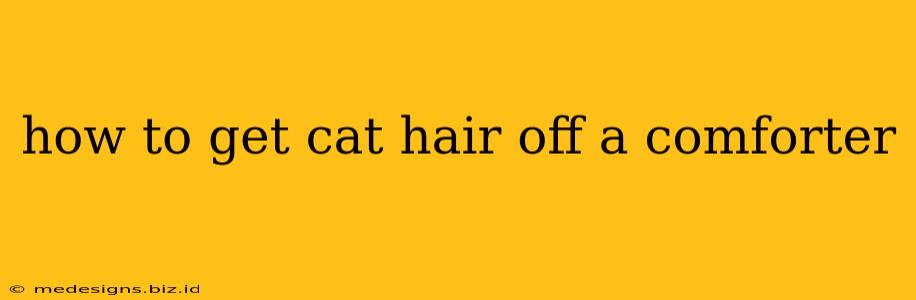 how to get cat hair off a comforter