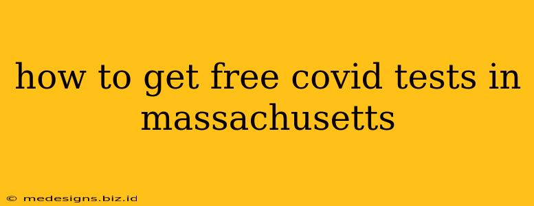 how to get free covid tests in massachusetts