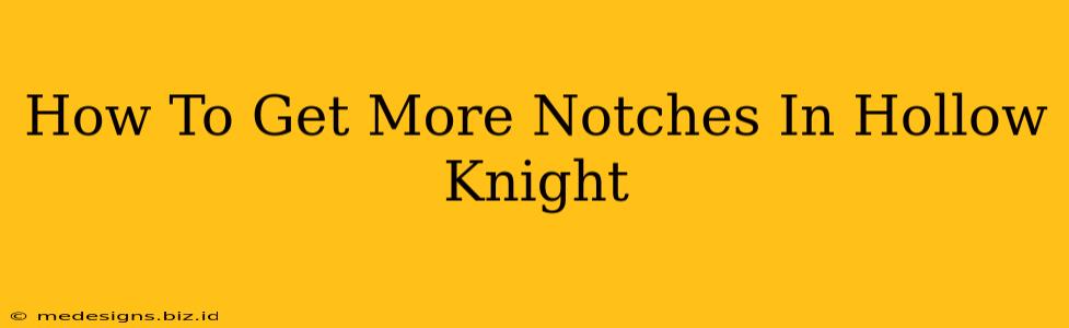 How To Get More Notches In Hollow Knight