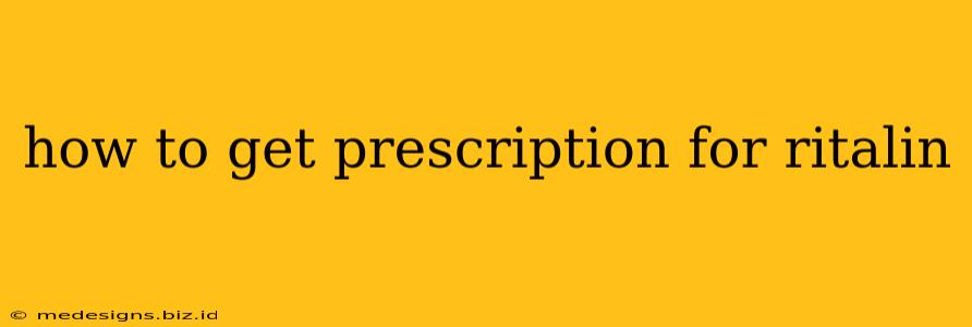 how to get prescription for ritalin
