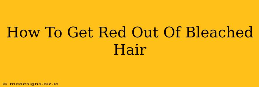 How To Get Red Out Of Bleached Hair