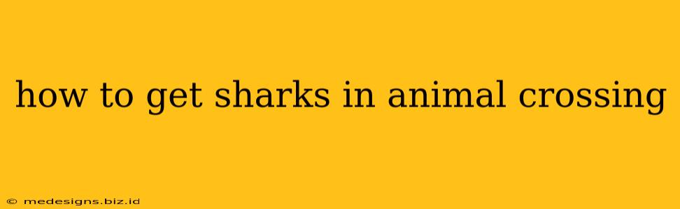 how to get sharks in animal crossing