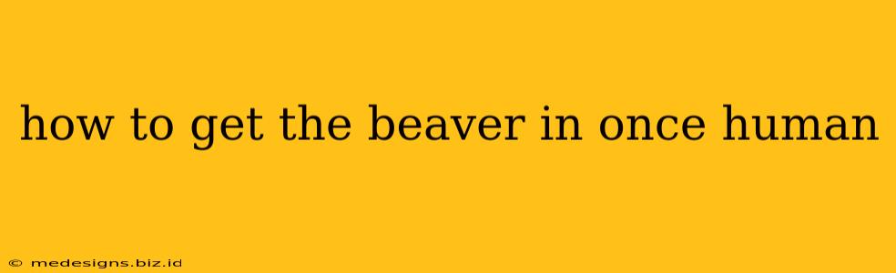 how to get the beaver in once human