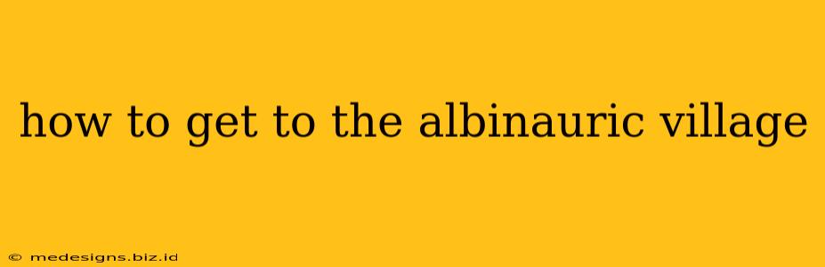 how to get to the albinauric village