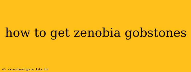 how to get zenobia gobstones