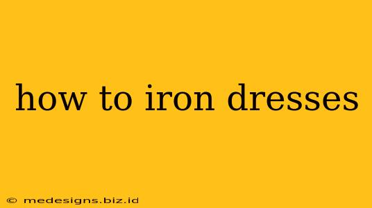 how to iron dresses