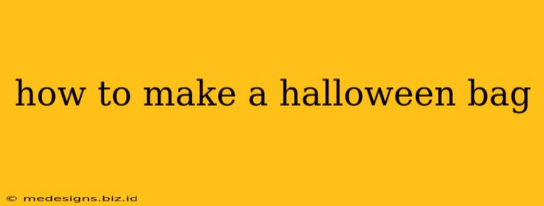 how to make a halloween bag