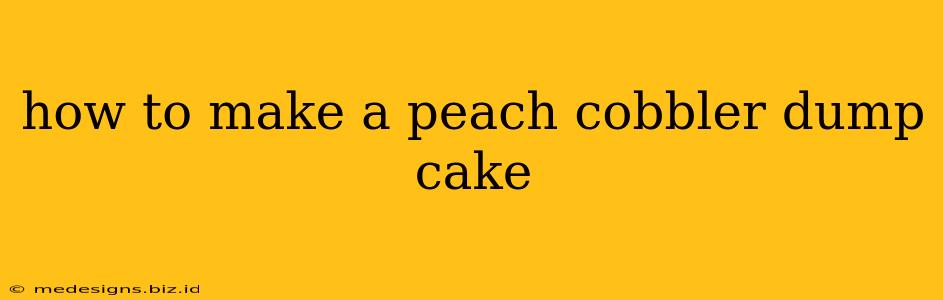 how to make a peach cobbler dump cake
