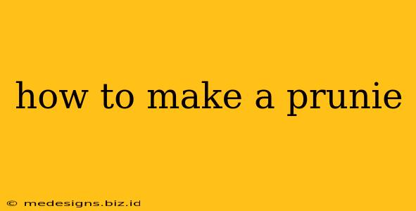 how to make a prunie
