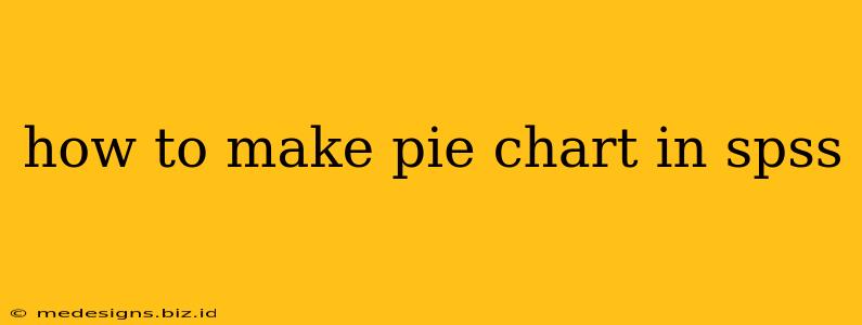 how to make pie chart in spss