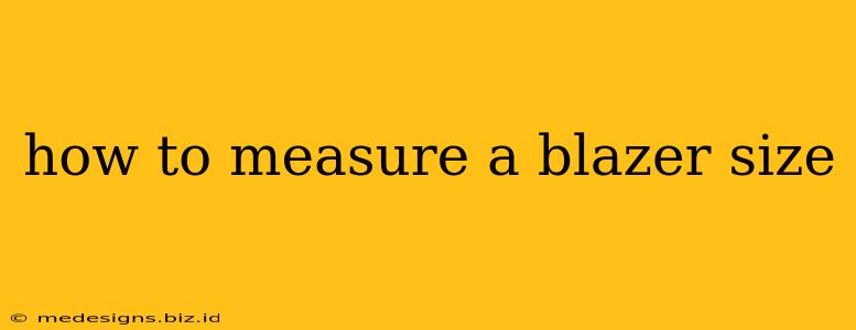 how to measure a blazer size