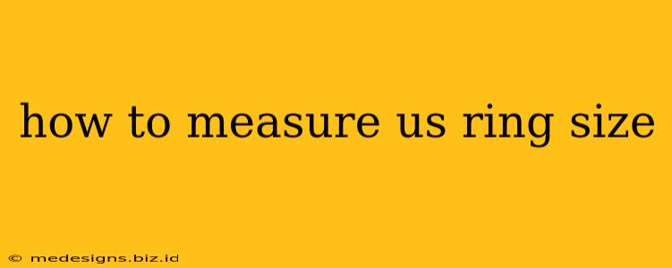 how to measure us ring size