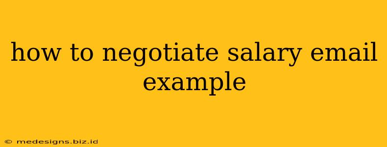 how to negotiate salary email example