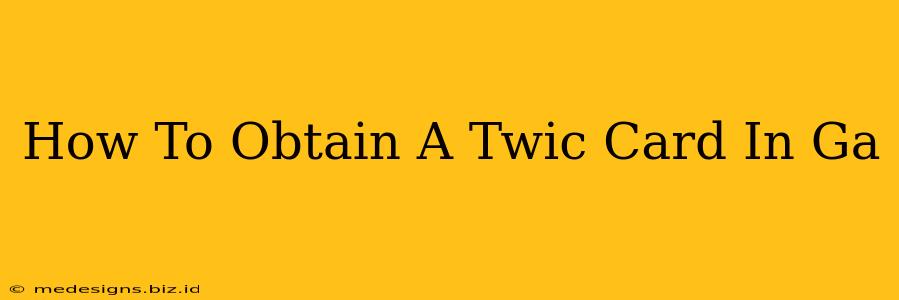 How To Obtain A Twic Card In Ga