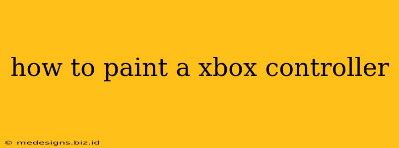how to paint a xbox controller