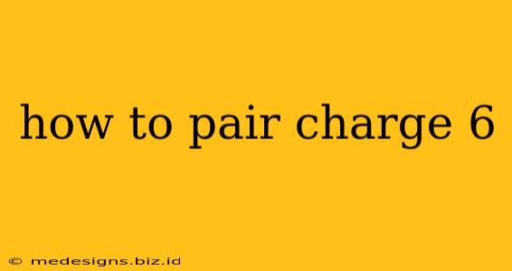 how to pair charge 6