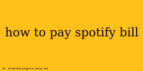 how to pay spotify bill