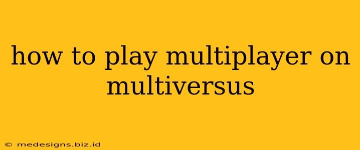 how to play multiplayer on multiversus