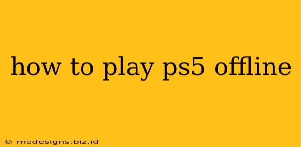 how to play ps5 offline