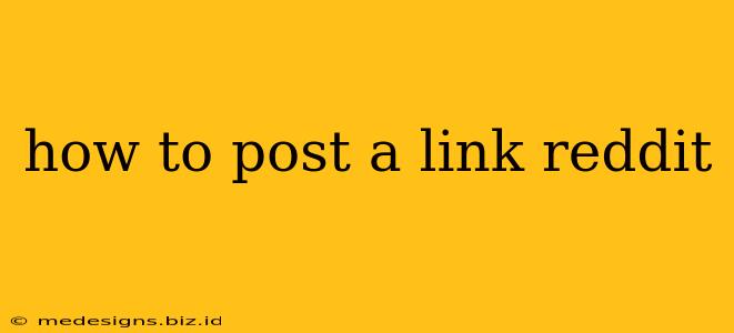 how to post a link reddit