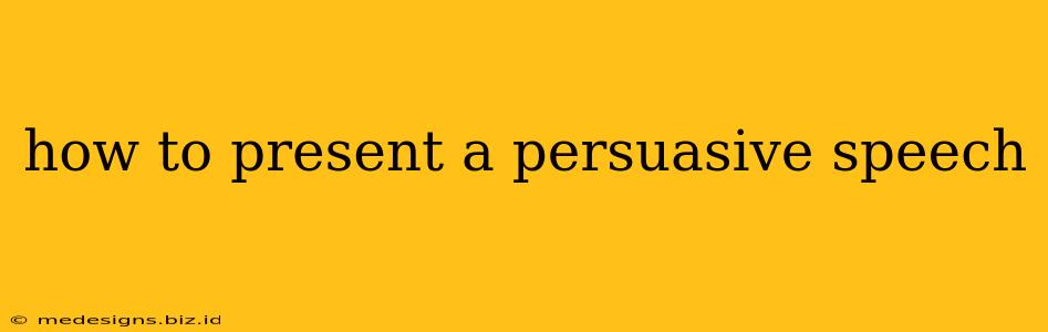 how to present a persuasive speech