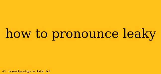 how to pronounce leaky