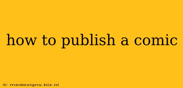 how to publish a comic