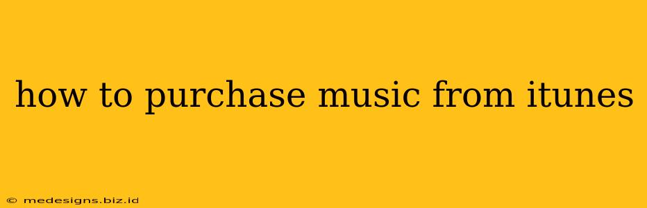 how to purchase music from itunes