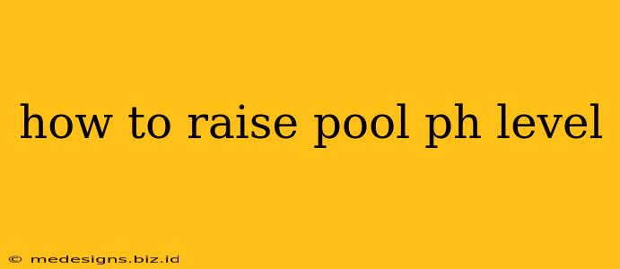 how to raise pool ph level