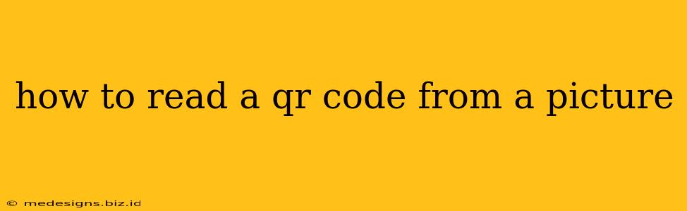 how to read a qr code from a picture