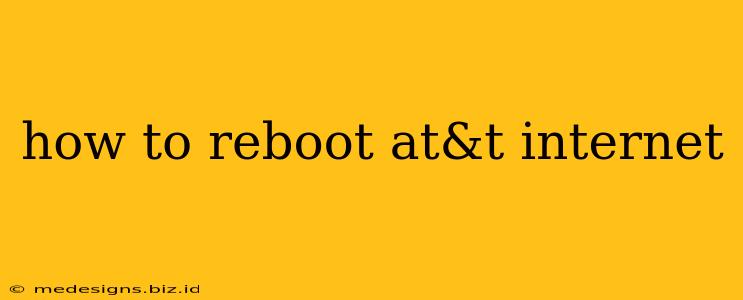how to reboot at&t internet