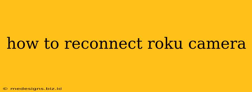 how to reconnect roku camera