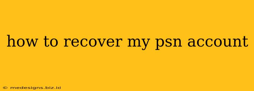 how to recover my psn account
