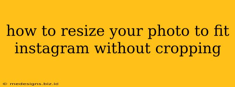 how to resize your photo to fit instagram without cropping